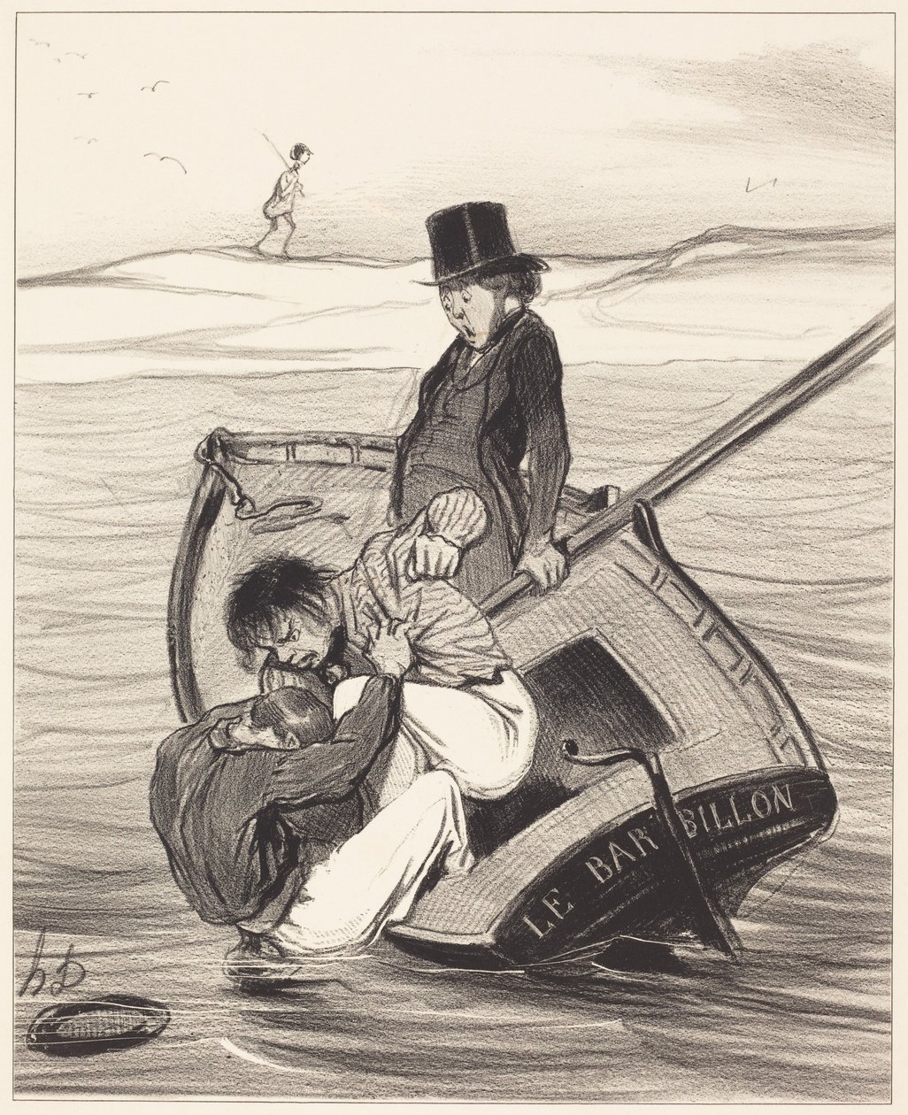 Ett uppror ombord av Honoré Daumier