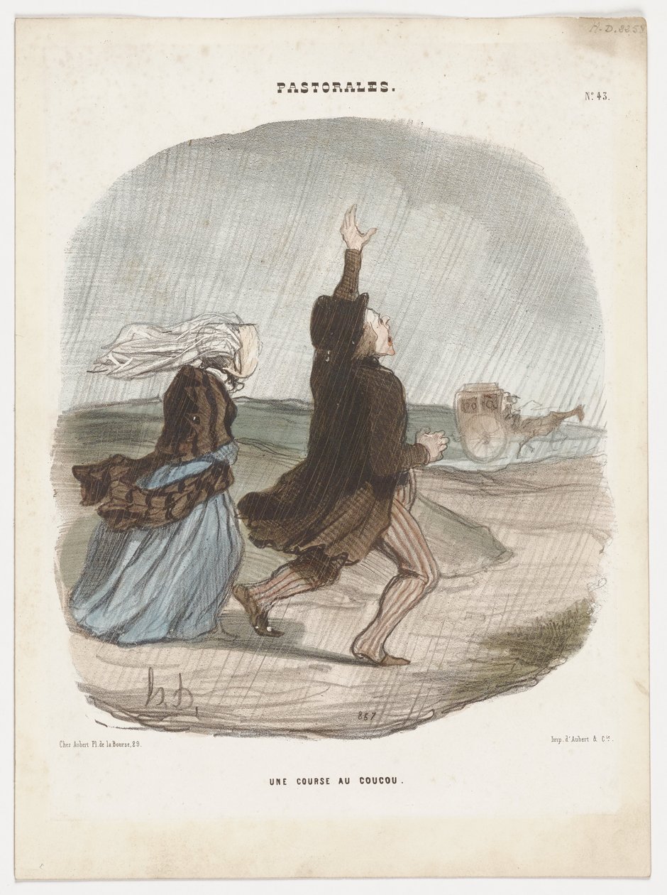Ett göklopp. (Pastoraler nr 43) av Honoré Daumier