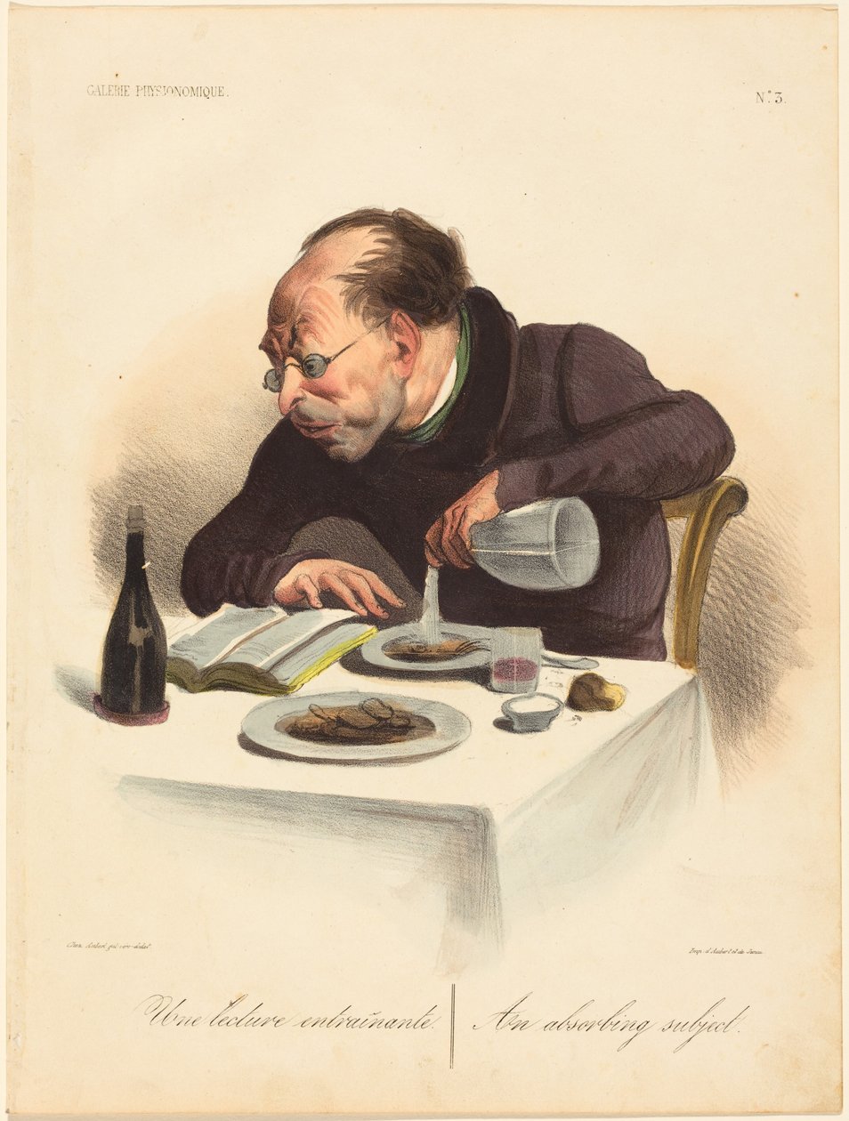 En fängslande läsning av Honoré Daumier