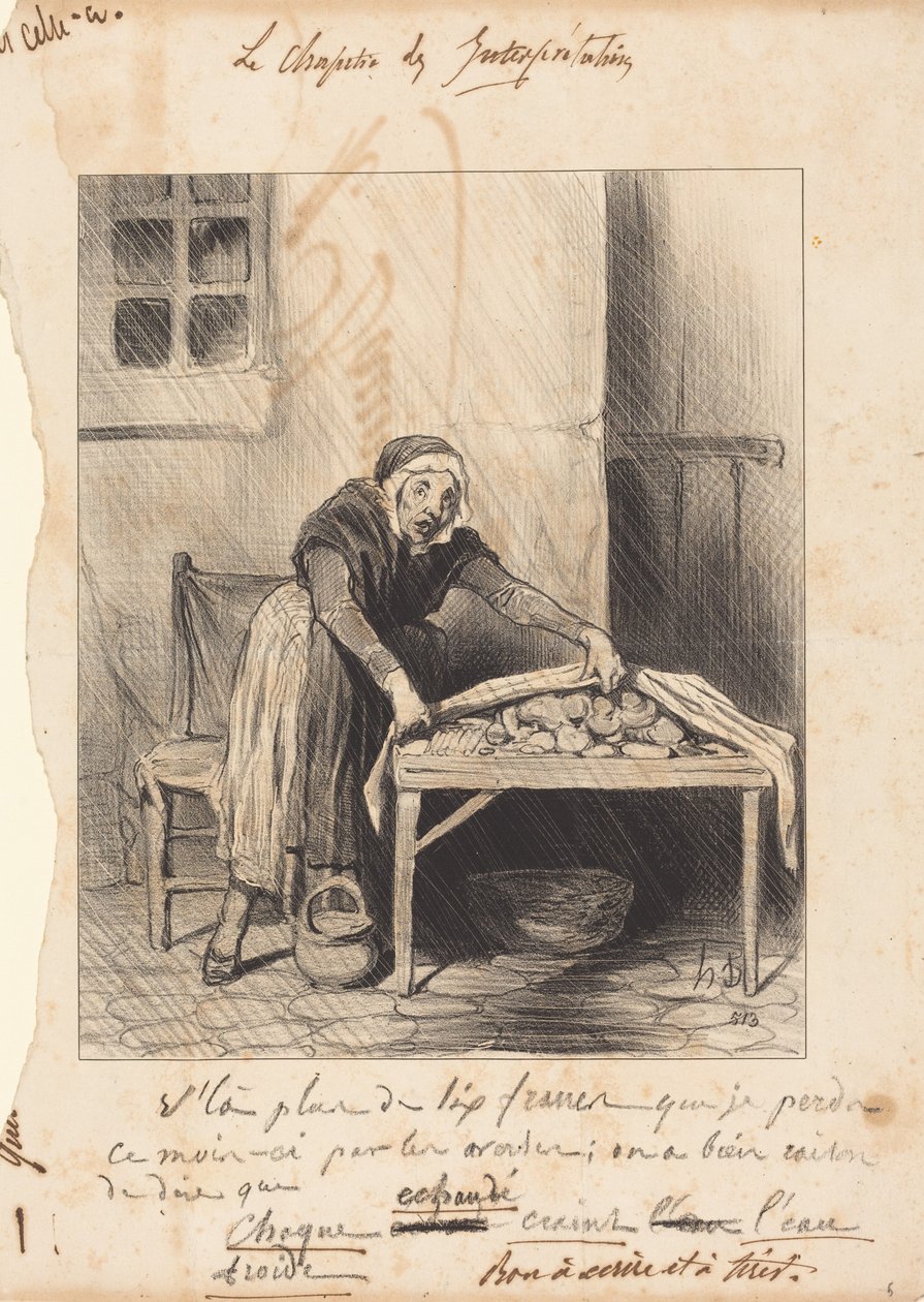 Det är mer än sex franc som jag förlorar... av Honoré Daumier