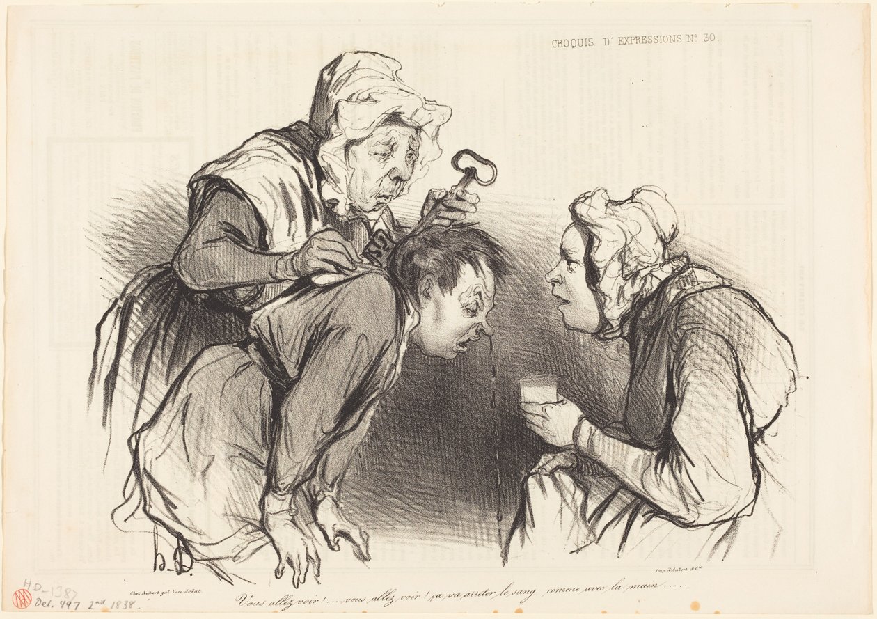 Ni ska få se!... Det kommer att stoppa blodet... av Honoré Daumier