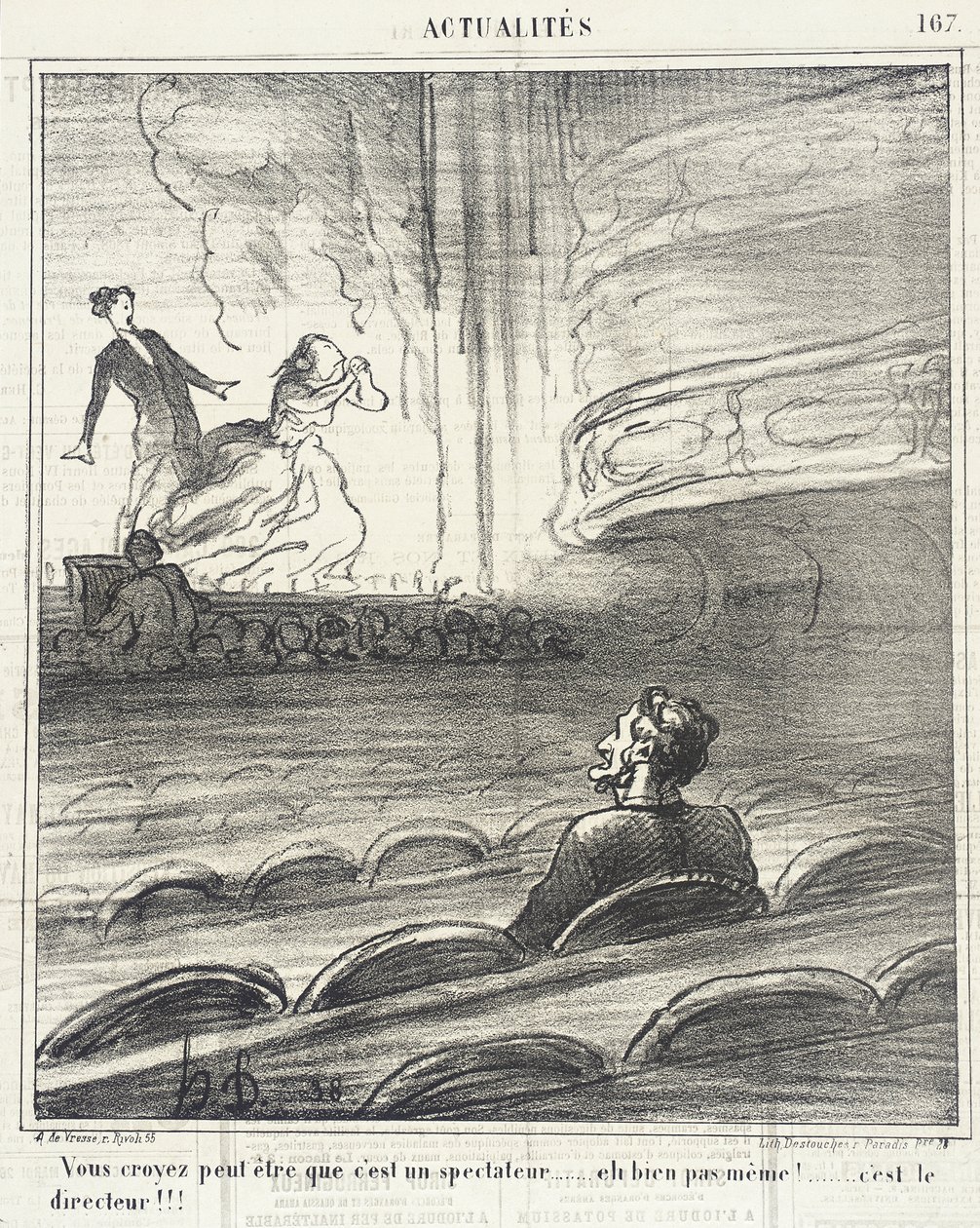 Ni tror... att han är en åskådare... av Honoré Daumier