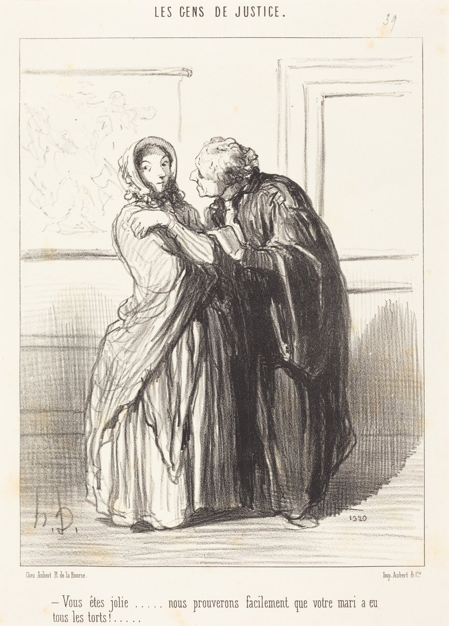 Ni är vacker... av Honoré Daumier