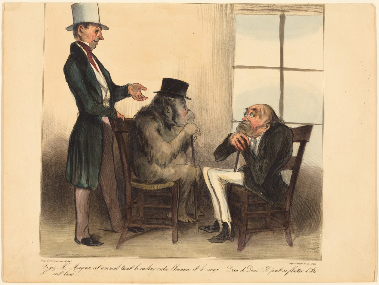 Se, herr Mayeux, detta djur... av Honoré Daumier
