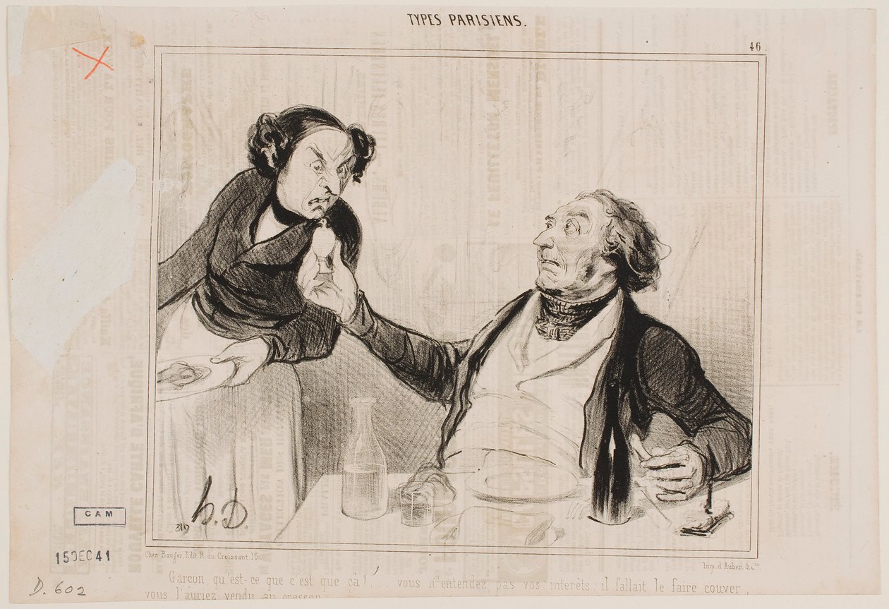 Kypare, vad är det här?… av Honoré Daumier