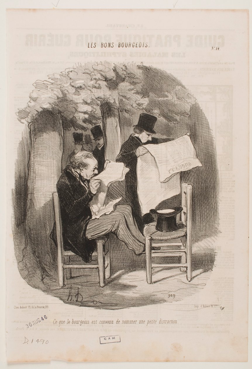 Vad bourgeoisien kallar en lätt distraktion. av Honoré Daumier