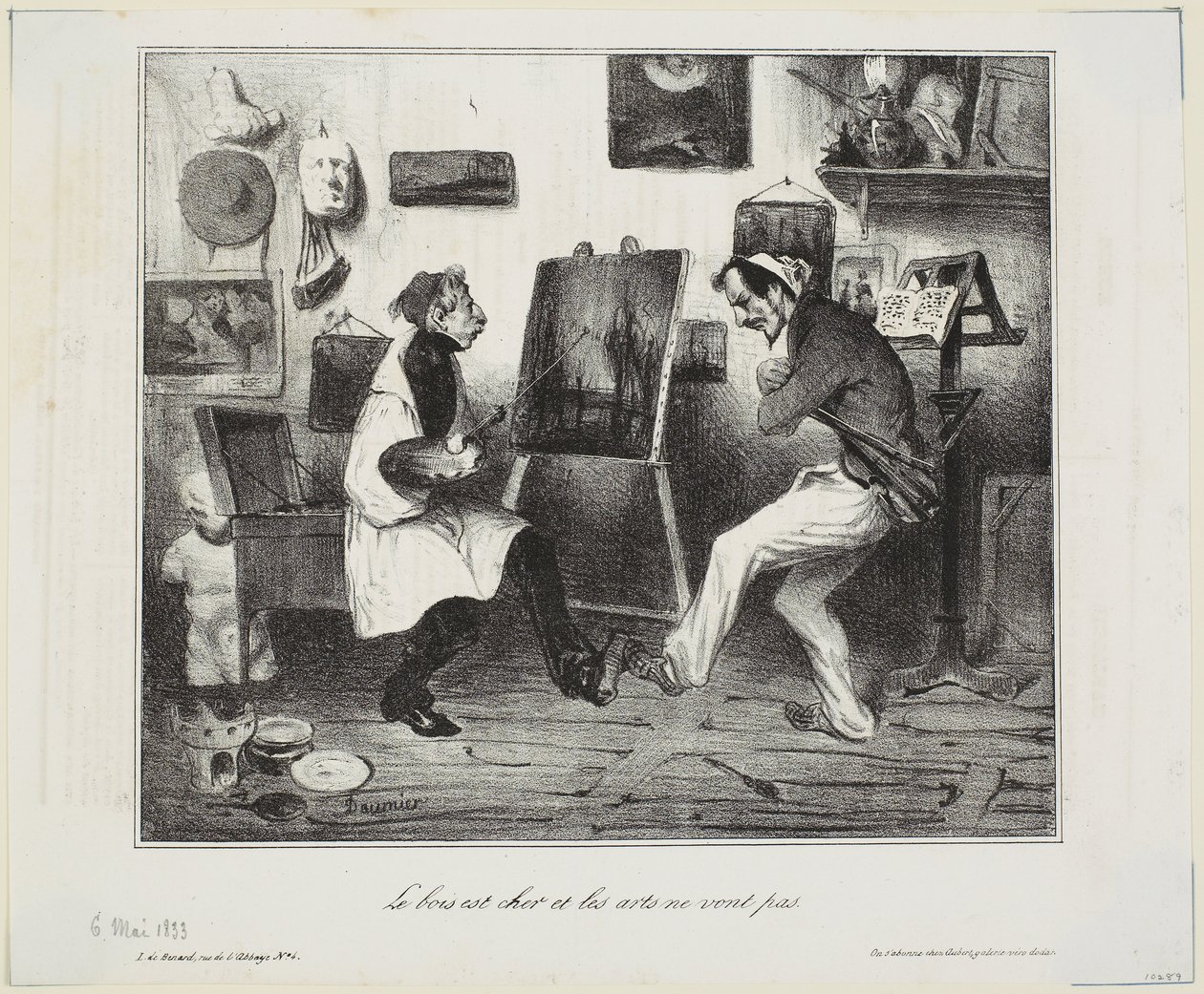 Trä är dyrt och konsterna mår inte bra av Honoré Daumier