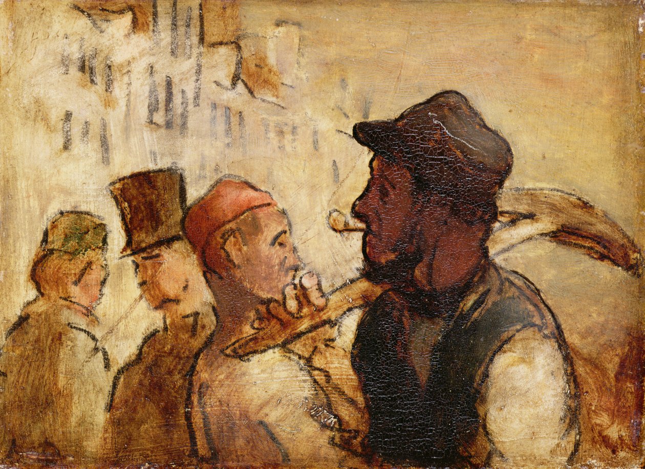 Arbetare på gatan av Honoré Daumier