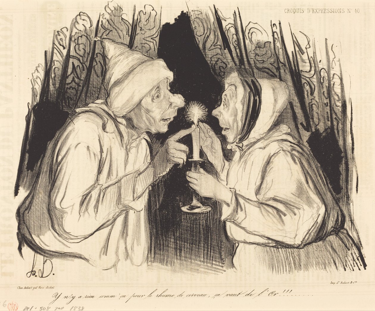 Det finns inget som detta mot förkylning... av Honoré Daumier