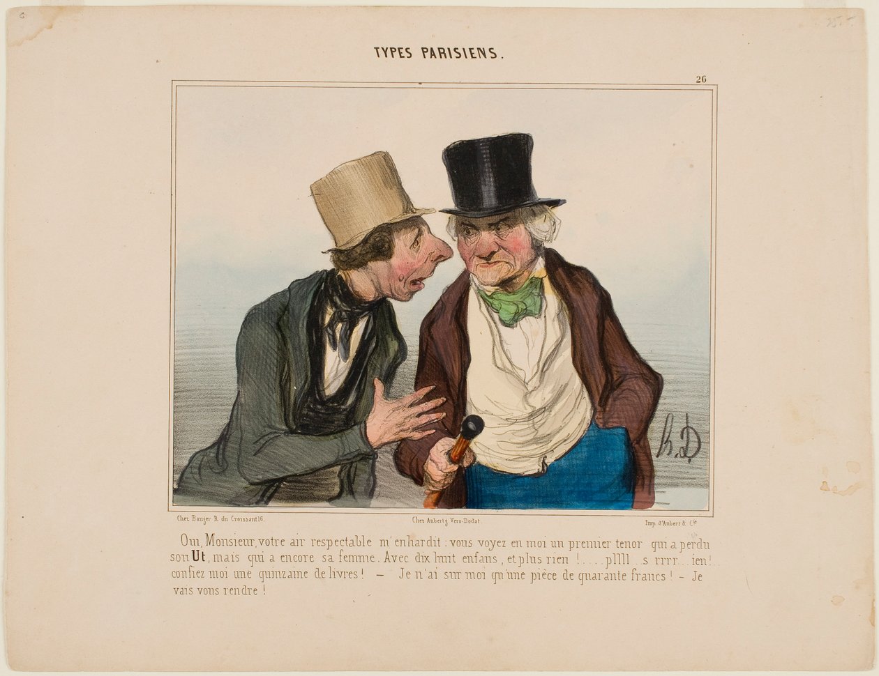 Ja, herre, ert respektabla utseende gör mig djärvare av Honoré Daumier