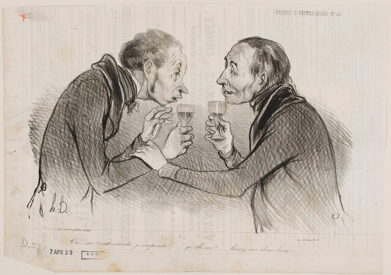Ja! Ja! Det är en överenskommelse, jag förstår... av Honoré Daumier