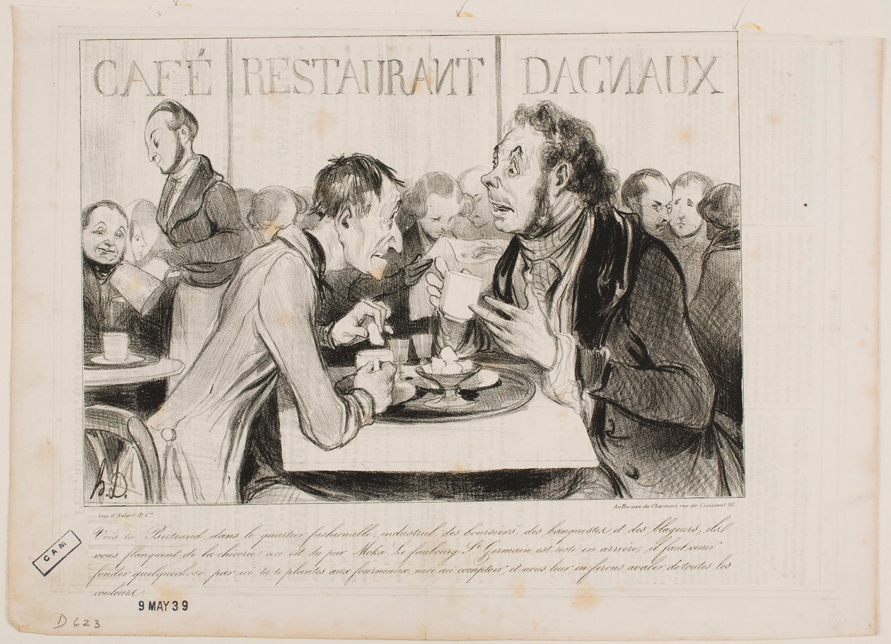 Du förstår, Bertrand, i detta fashionabla kvarter med industrialister... av Honoré Daumier