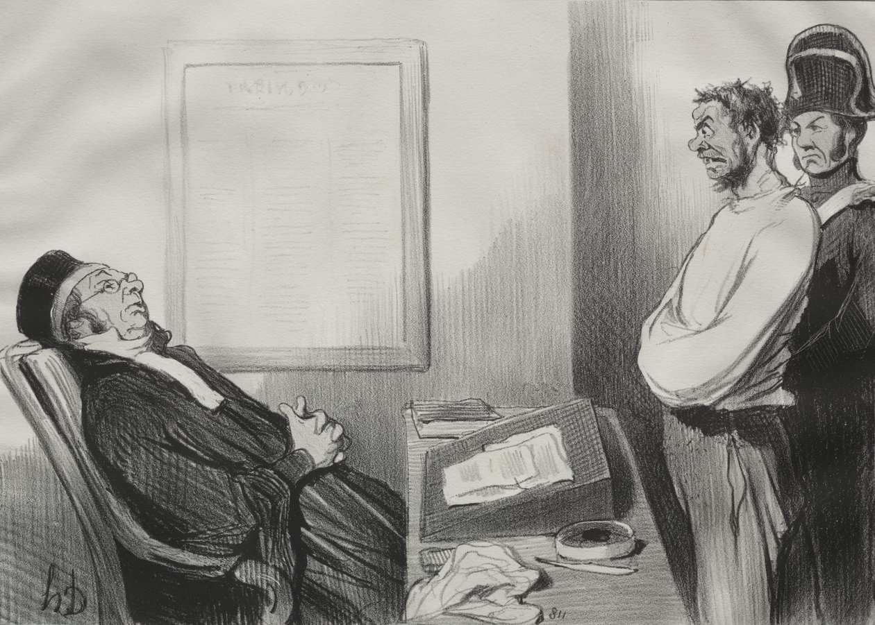 Du var hungrig...Det är inte en anledning... av Honoré Daumier