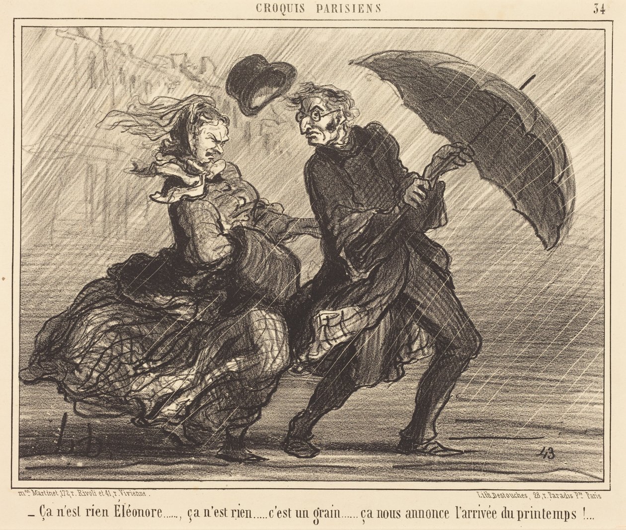Det är ingenting, Éléonore... det är ingenting... av Honoré Daumier