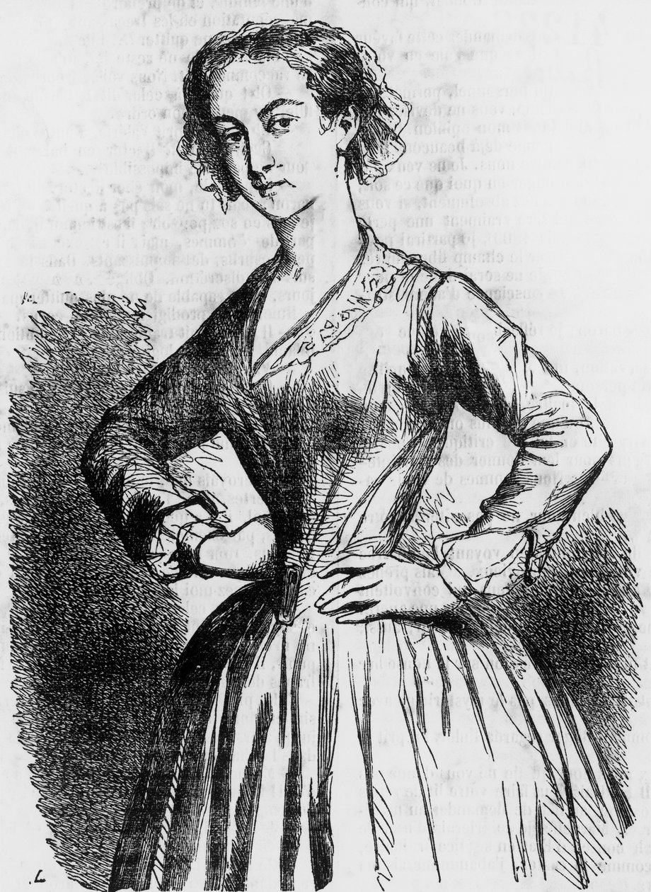 Illustration från kusin Bette (La cousine Bette) av Honore de Balzac (1799-1850), fransk upplaga av Honore de Balzac