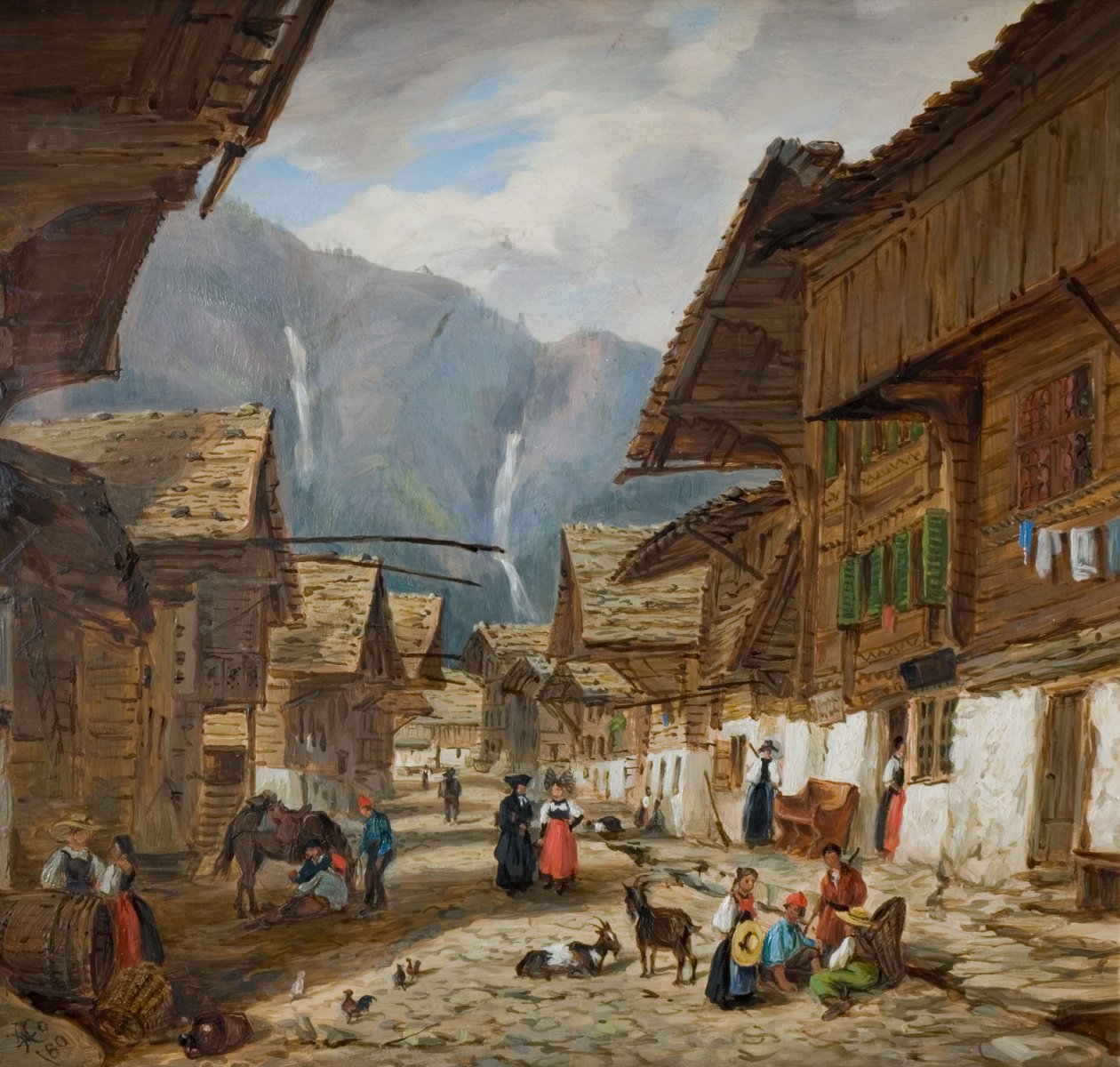Andermatt, Schweiz, 1880. av Hopkins Horsley Hobday Horsley