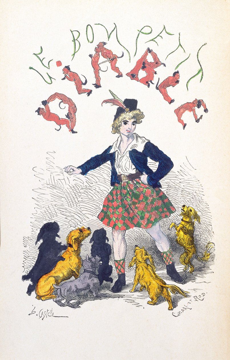 Framsida av "Le Bon Petit Diable" av grevinnan Sophie de Segur (1799-1874) sent 1800-tal. av Horace Castelli