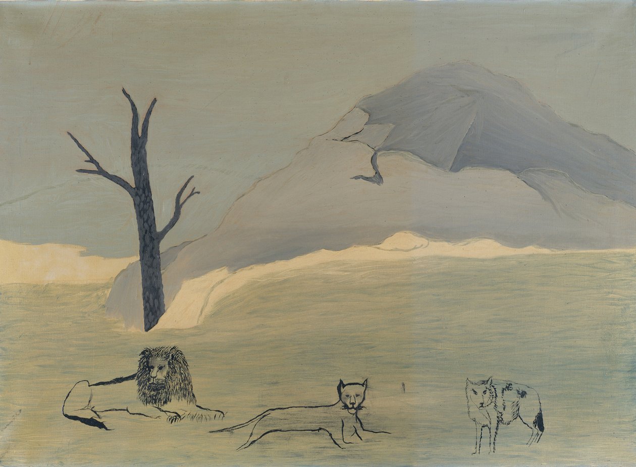 Heliga berget IV av Horace Pippin
