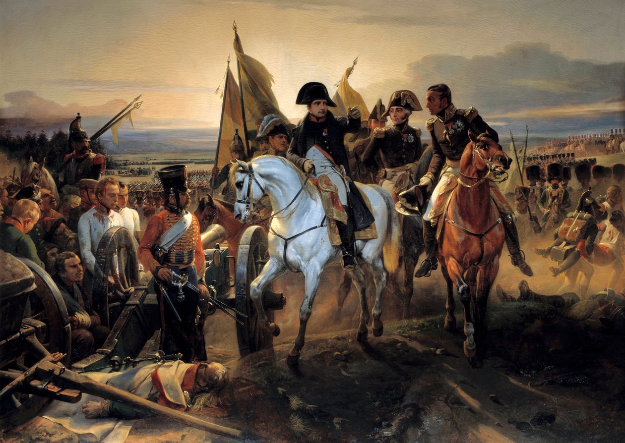 Vid slaget vid Friedland den 14 juni av Emile Jean Horace Vernet