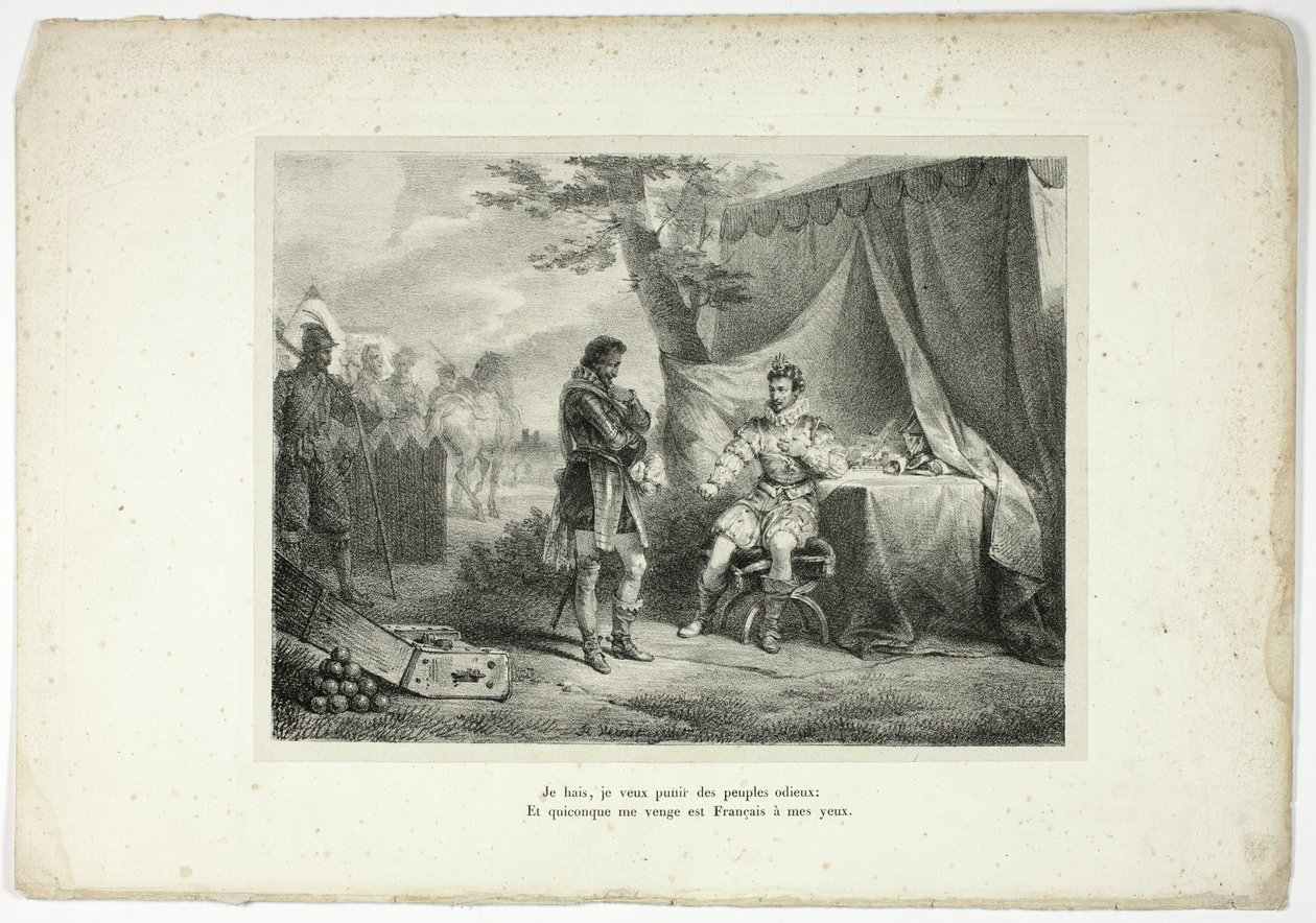 Jag hatar, jag vill straffa avskyvärda människor... av Horace Vernet