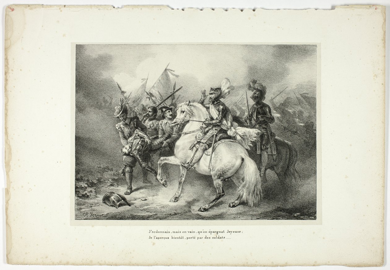 Jag begärde förgäves att Joyeuse skulle skonas... av Horace Vernet