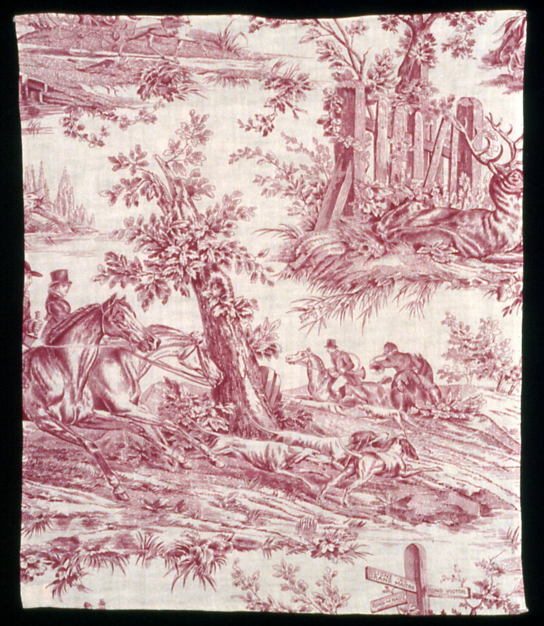La Route de Jouy (Vägen till Jouy) (Inredningstyg) av Horace Vernet