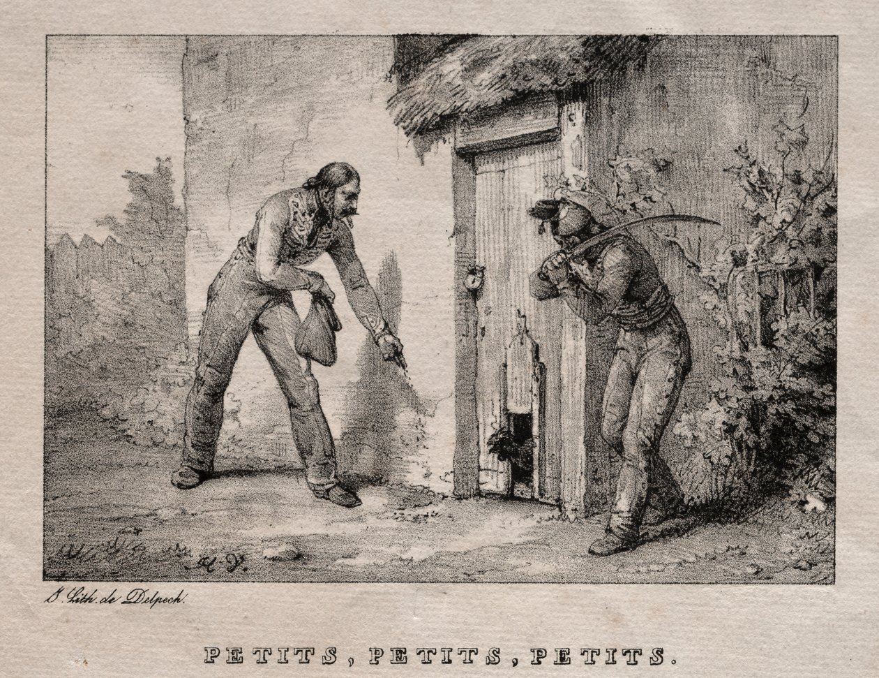 Marodörer (Marodörer. Små! Små! Små!) av Emile Jean Horace Vernet