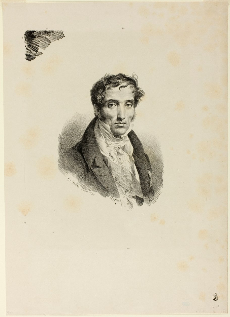 Porträtt av Pierre Guerin av Horace Vernet