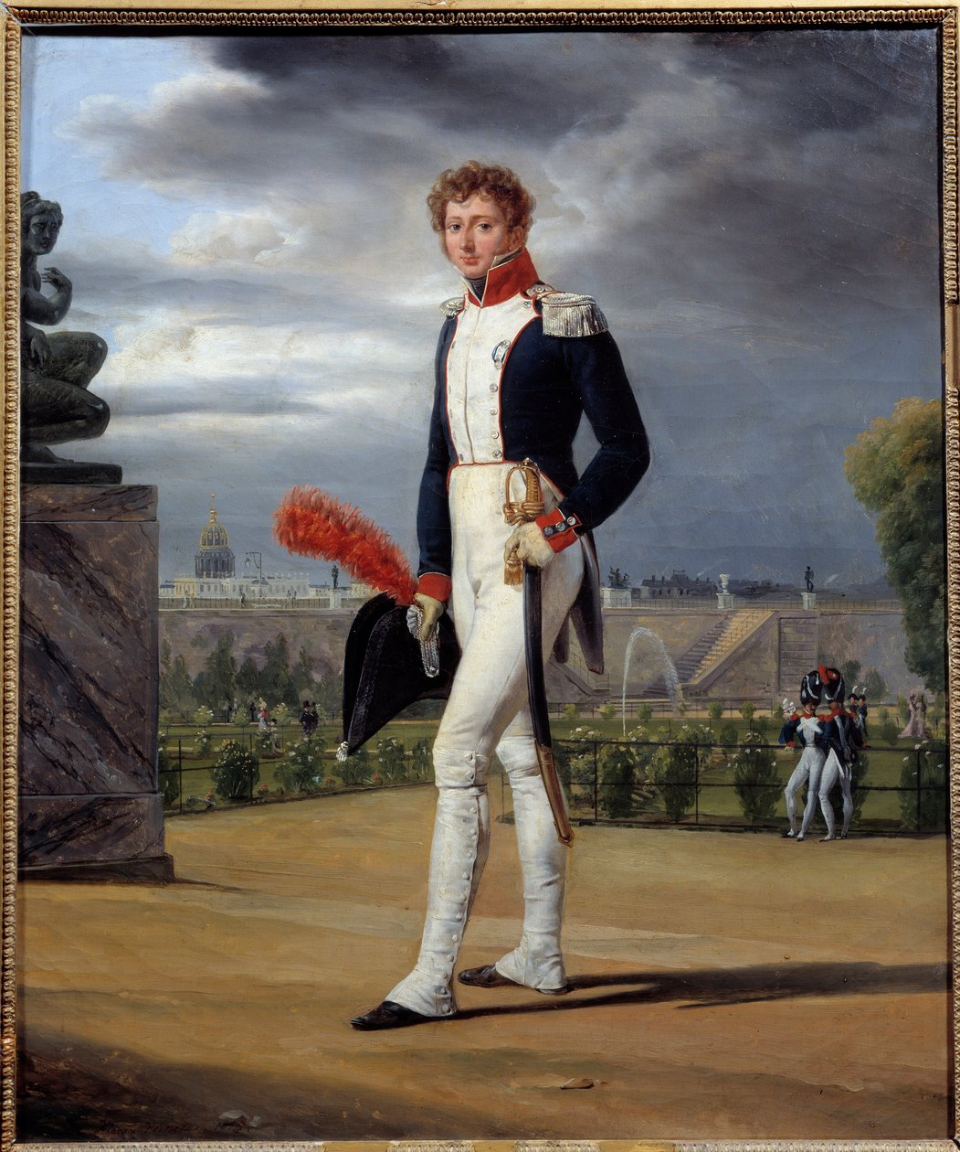 Porträtt av samlaren Philippe Lenoir (1785 - 1867). Målning av Emile Dit Horace Vernet (1789-1863) av Emile Jean Horace Vernet