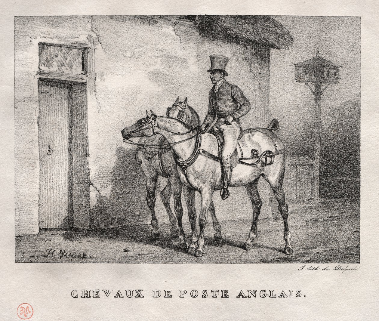 Posthästar av Emile Jean Horace Vernet