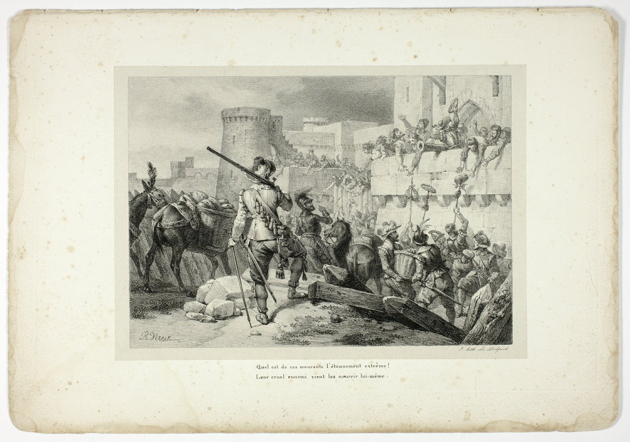Hur förvånade är inte dessa döende människor... av Horace Vernet