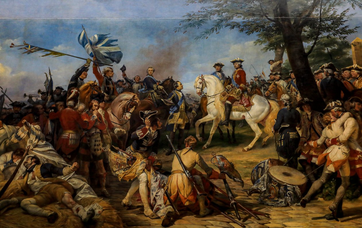 Slaget vid Fontenoy av Horace Vernet
