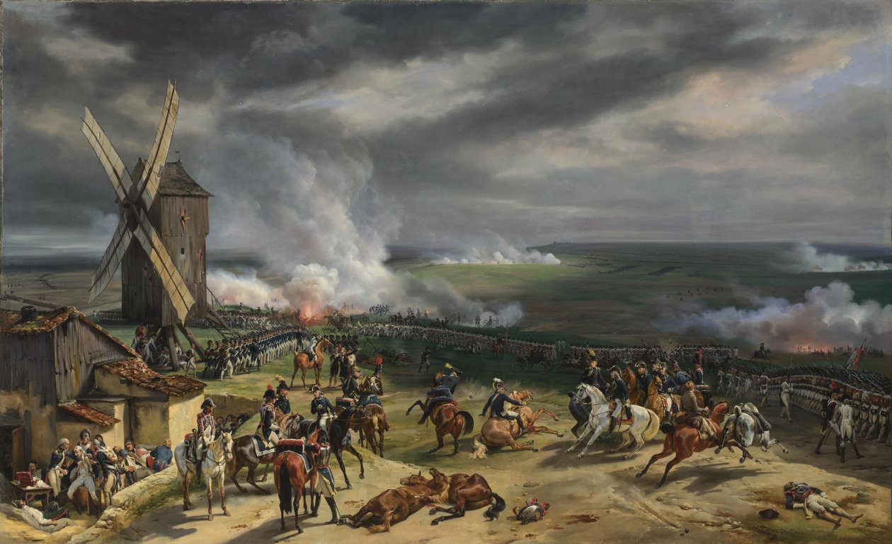 Slaget vid Valmy, 20 september 1792 av Emile Jean Horace Vernet