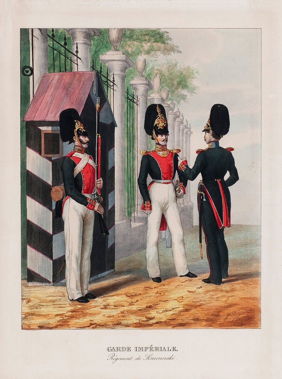 Semenovsky livgardesregemente, 1800-talets första kvartal. av Emile Jean Horace Vernet