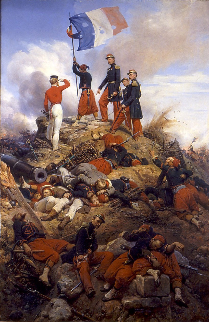 Intagandet av Malakoff Redoubt av Horace Vernet
