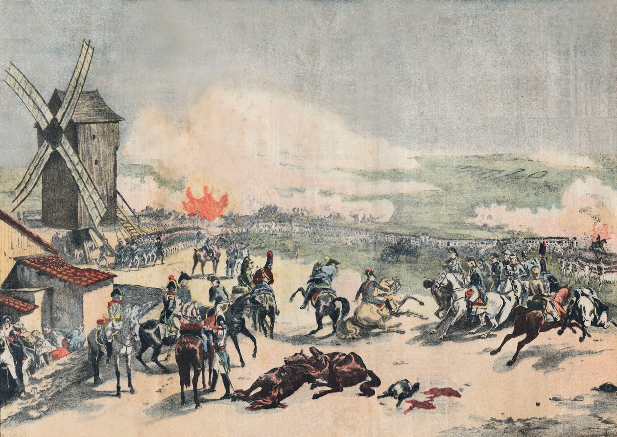 Valmy battle den 20 september av Emile Jean Horace Vernet