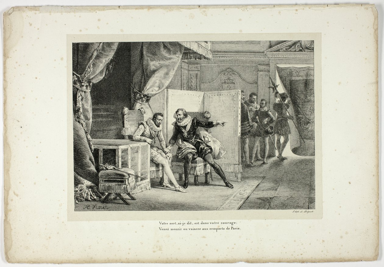 "Ditt öde", sa jag, "ligger i ditt mod... av Horace Vernet