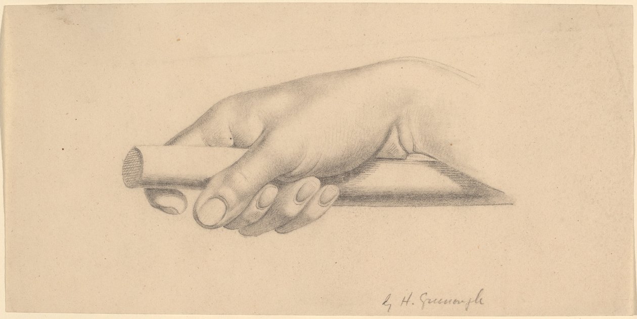 Höger Hand Håller Kort Stång av Horatio Greenough