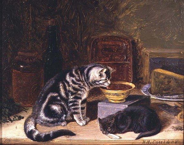 Två katter av Horatio Henry Couldery