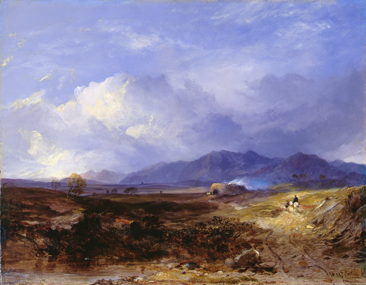 A Drove Road in the Western Highlands, c.1850 (olja på duk) av Horatio McCulloch
