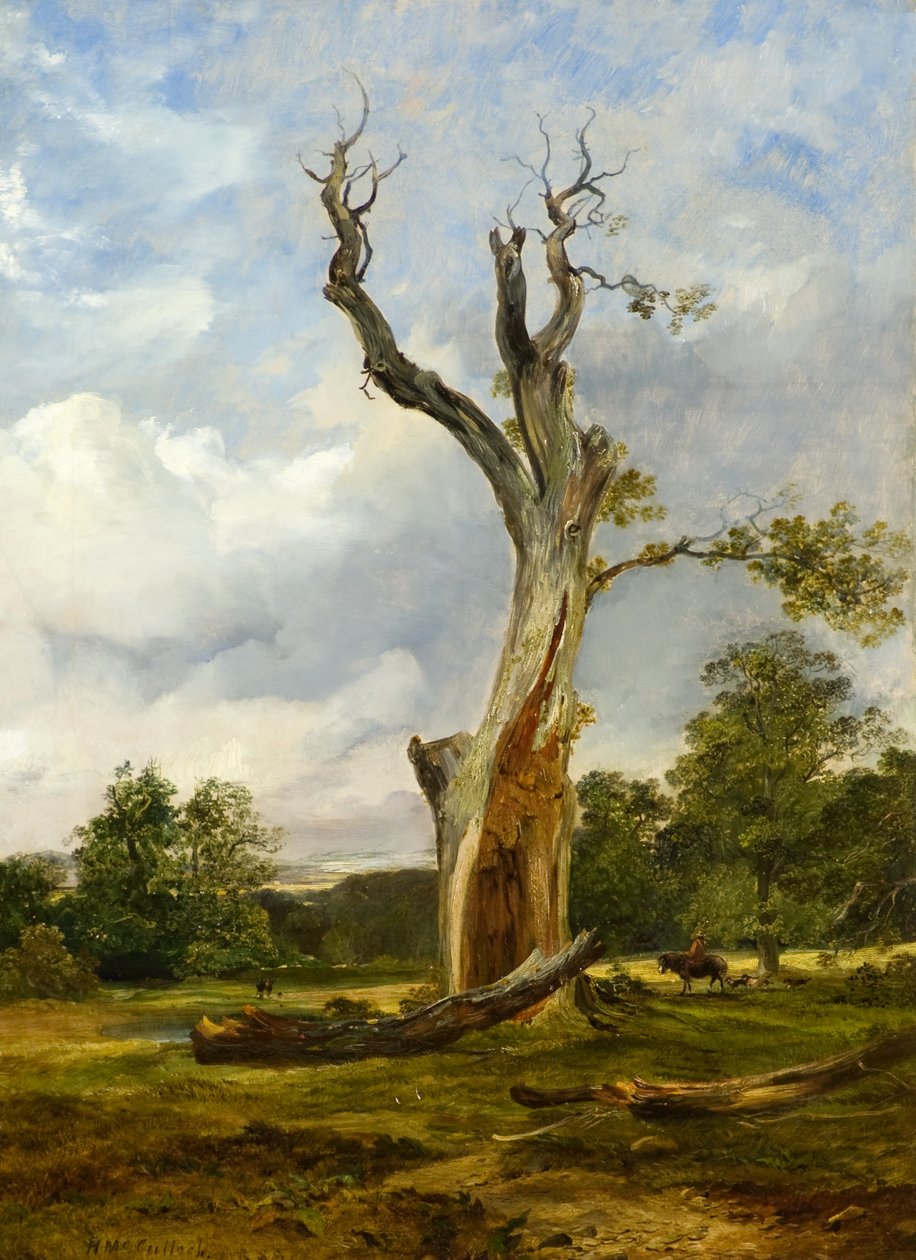 The Blasted Tree, ca 1838 (olja på duk) av Horatio McCulloch
