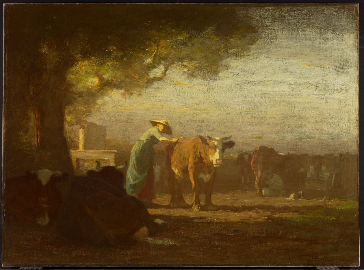 Mjölkgården, ca 1908 av Horatio Walker