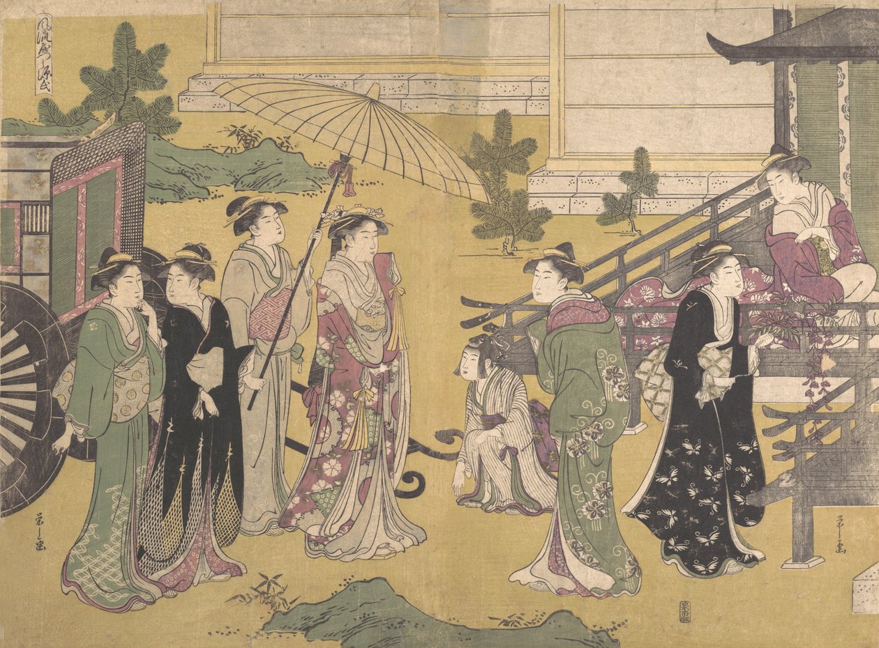 Vad är baksidan av Fuji? 1790. av Hosoda Eishi