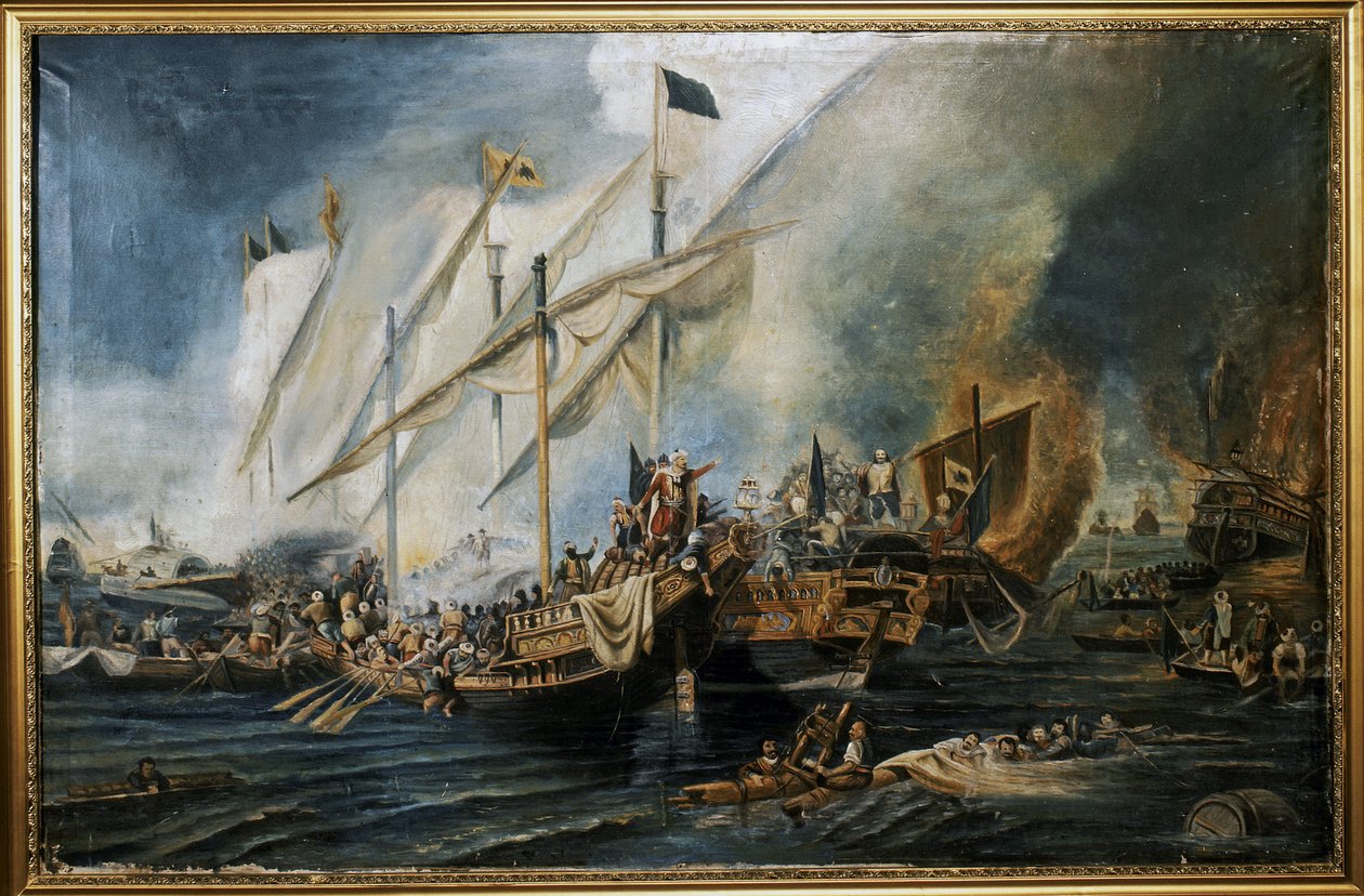 OTTOMAN EMPIRE: Slaget vid Preveza av Hovhannes Umed Behzad