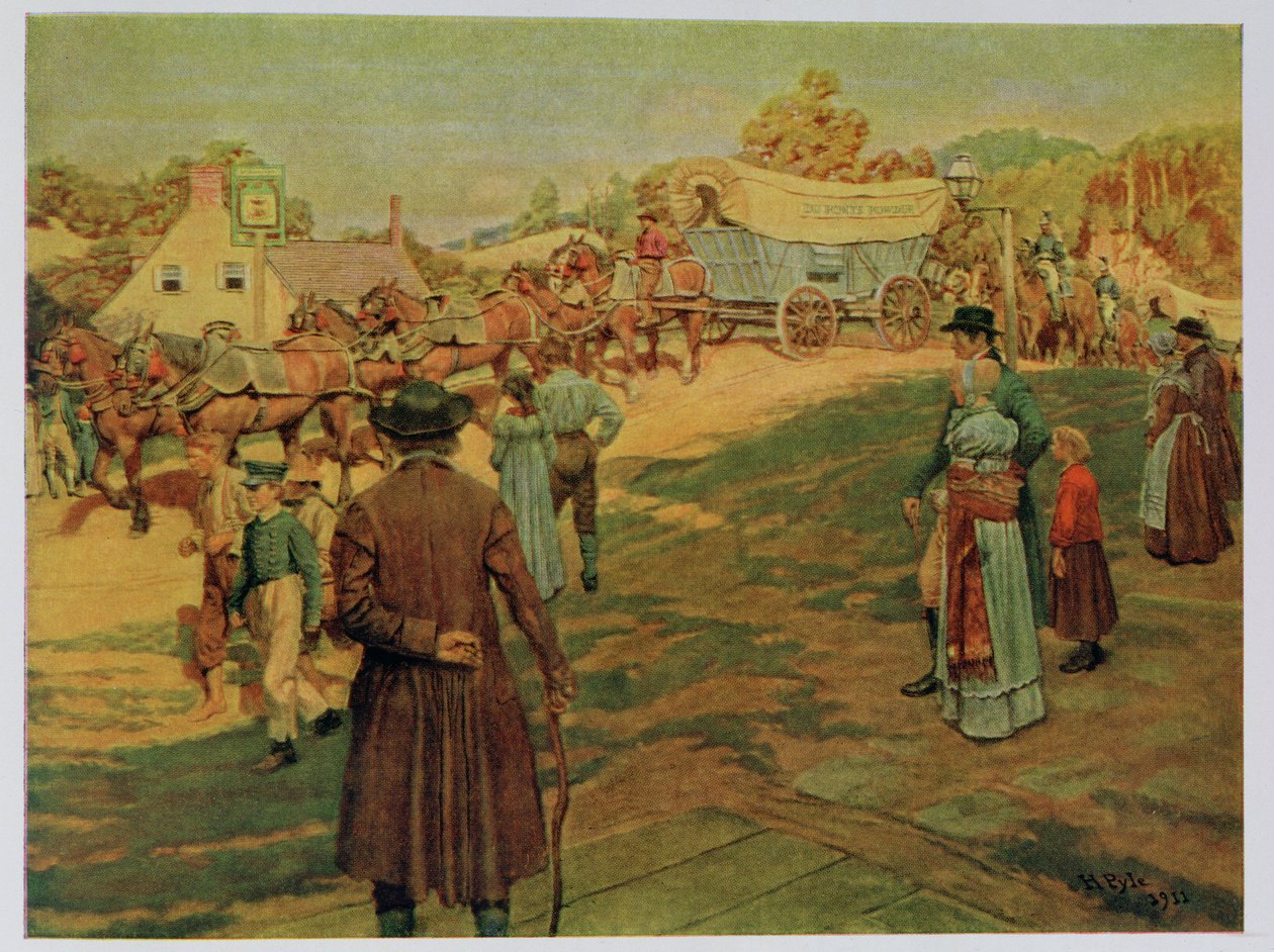 Bære pulver til Perry ved Lake Erie, 1911 sverige av Howard Pyle