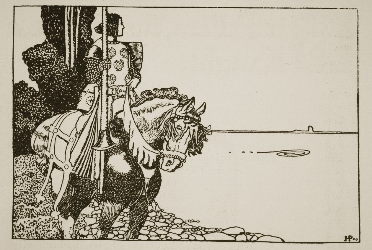 The Story of Sir Pellias, illustration från 
