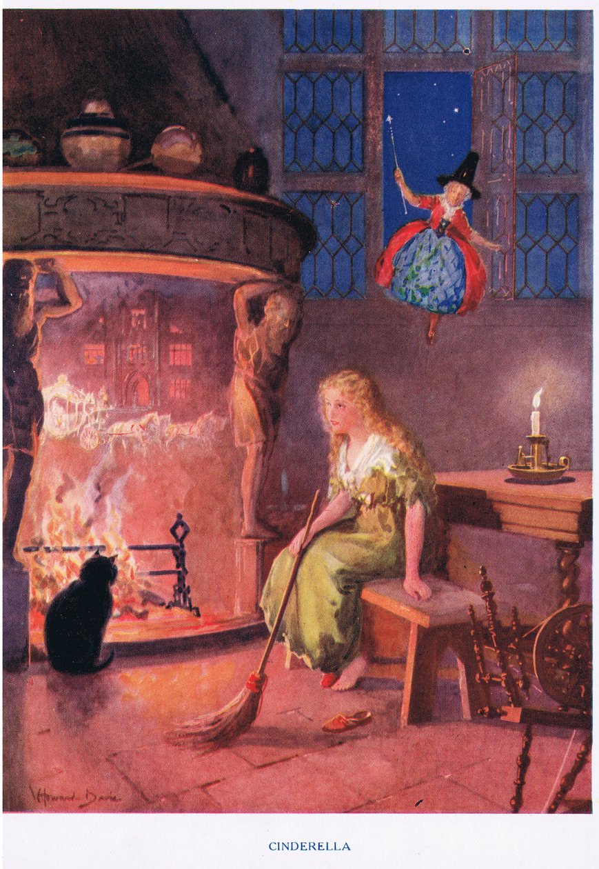 Askungen, illustration från 