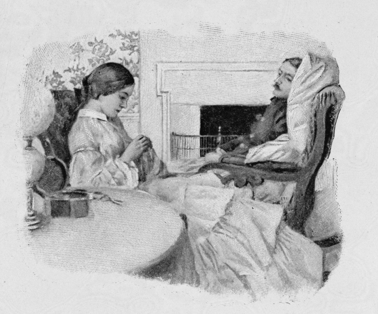 A Soldier Convalescing at Home, från Harper
