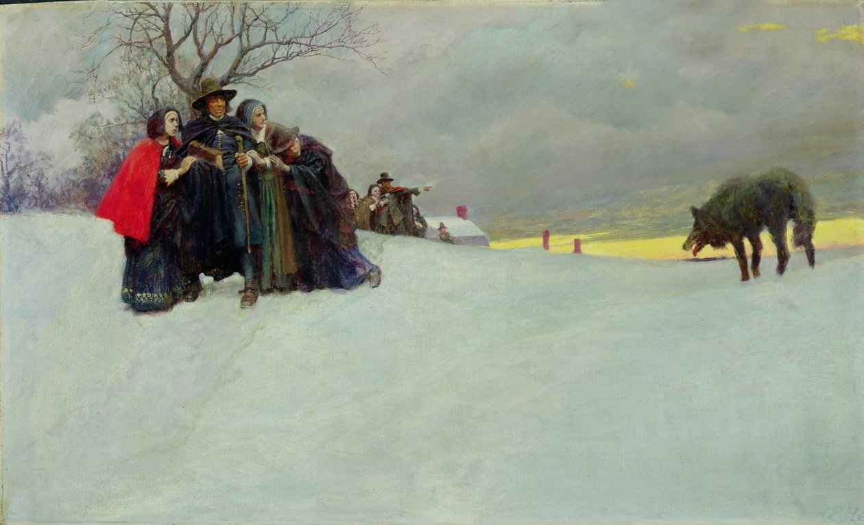 En varg hade inte setts i Salem på trettio år av Howard Pyle