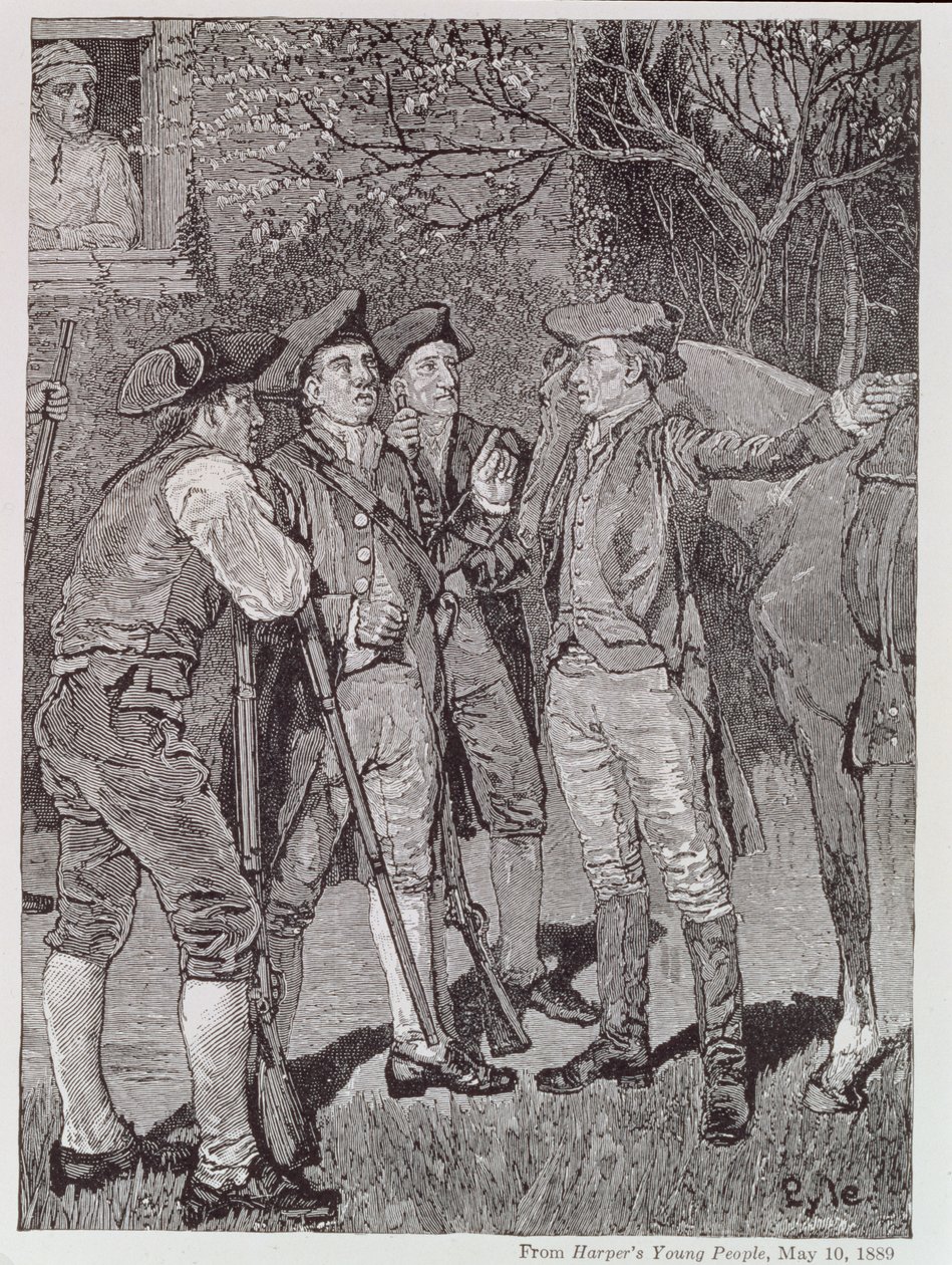 Paul Revere i Lexington, från Harper